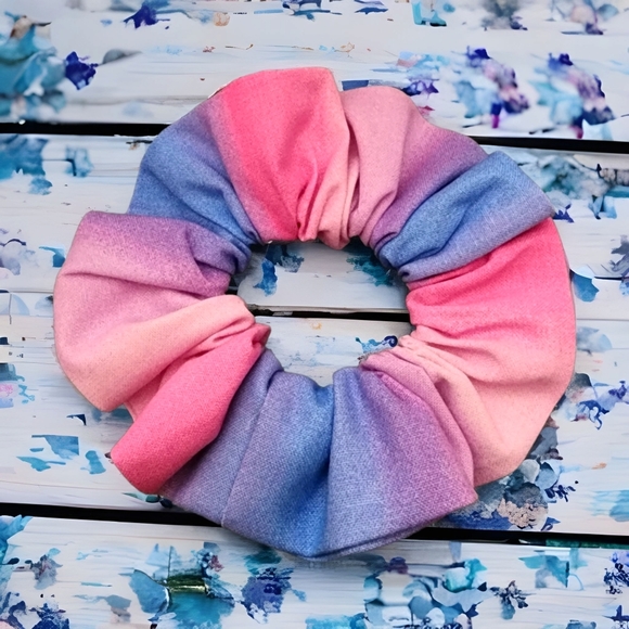 Cotton Candy Colorful Scrunchie - Picture 12 of 15
